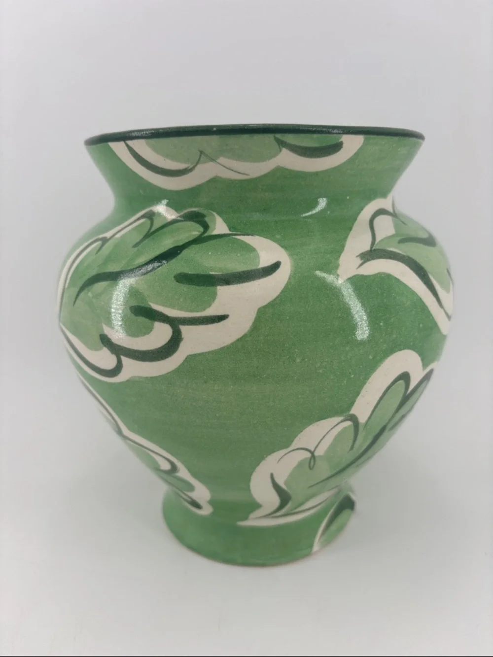 Vintage Fioriware jardinware zanesville hand painted pottery vase - Picture 9 of 9